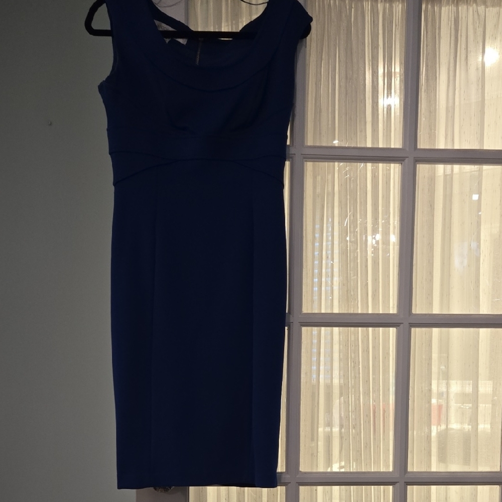 Maggy London Navy Midi Dress